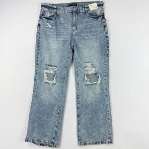 Aeropostale Aero Boyfriend Flare Womens Jeans Size 14 Acid Wash NWT